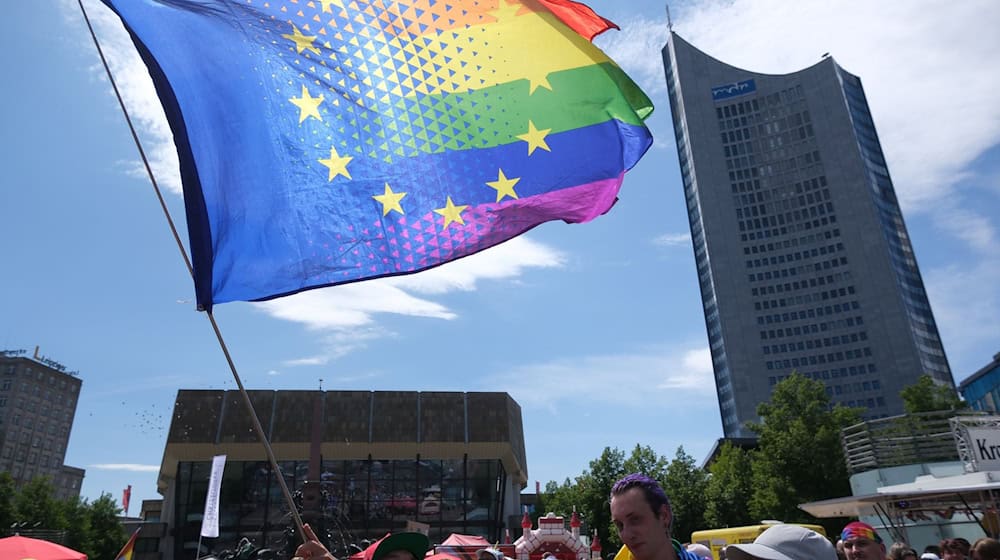 A right-wing protest rally has been announced for this year's CSD. (Archive photo) / Photo: Sebastian Willnow/dpa/ZB