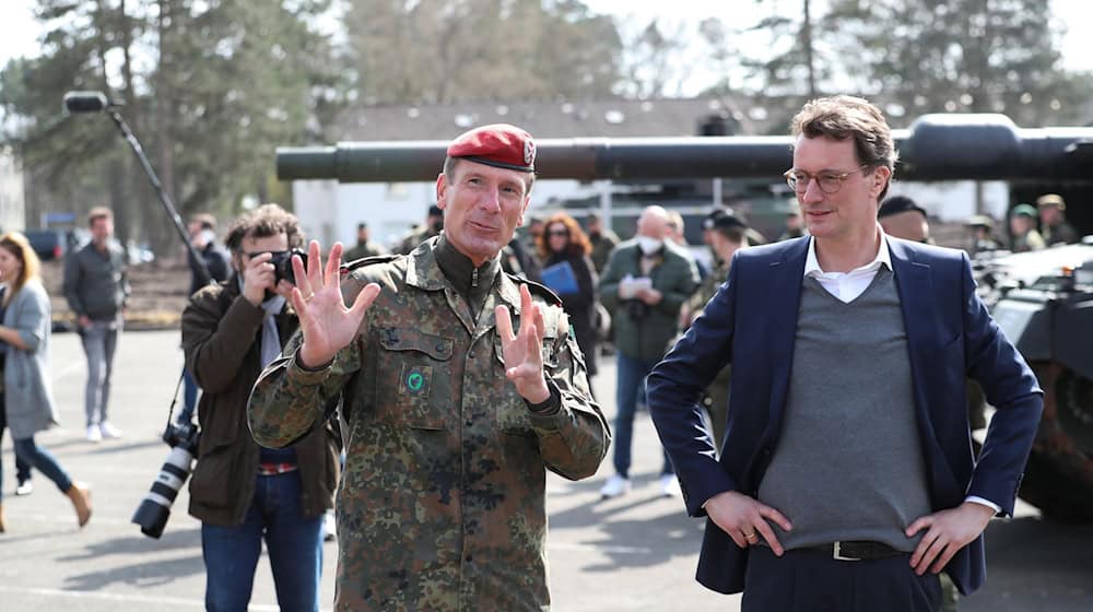 Brigadegeneral Stephan Willer war bis bis Februar 2023 Brigadekommandeur der Panzerbrigade 21 «Lipperland» in Augustdorf (Nordrhein-Westfalen). (Archivbild) / Foto: Friso Gentsch/dpa