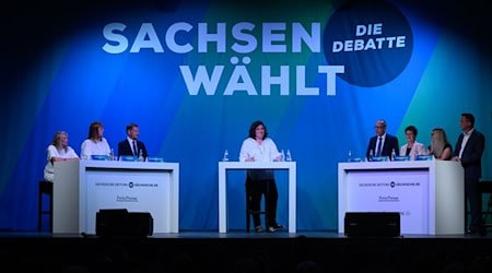 Los periódicos "Sächsische Zeitung", "Freie Presse" y "Leipziger Volkszeitung" habían invitado al debate / Foto: Robert Michael/dpa