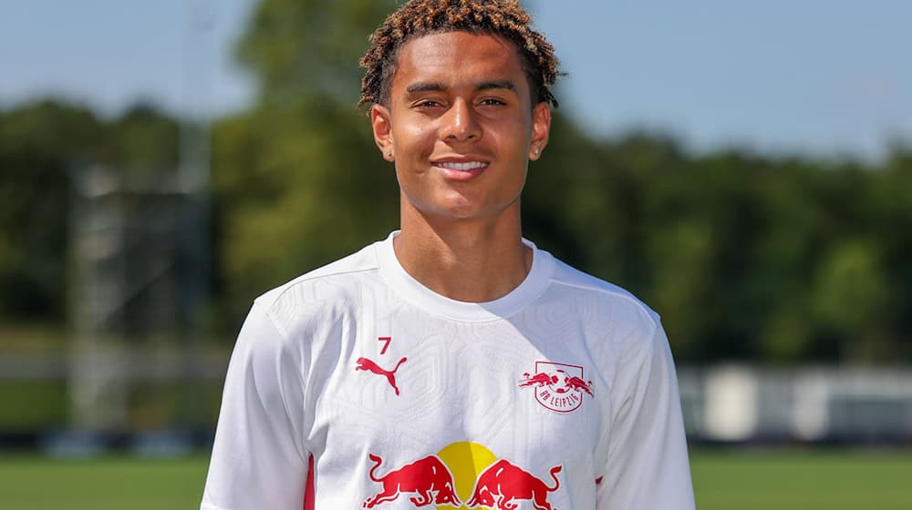 Antonio Nusa marcó en su primer partido con el RB Leipzig / Foto: Jan Woitas/dpa