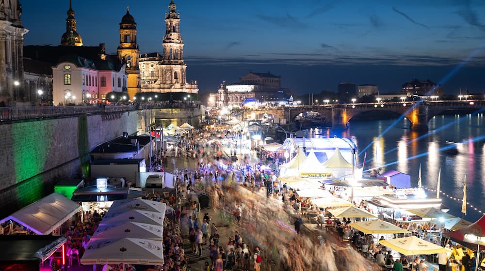 Gegen die Präsentation von Militärtechnik auf dem Dresdner Stadtfest regt sich Widerstand (Archivbild) / Foto: Sebastian Kahnert/dpa/ZB