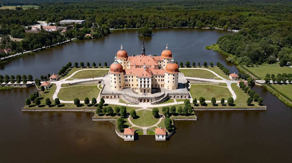 Schloss Moritzburg bei Dresden aus der Vogelperspektive / Foto: Robert Michael/dpa