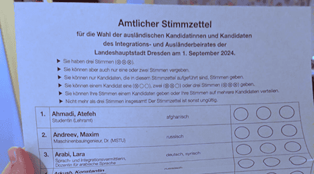 Ballot paper for the 2024 postal vote for the Dresden Integration and Foreigners' Advisory Council (Image: Iryna Kushko)