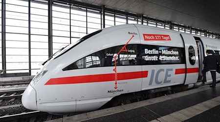 Passengers on ICE trains on the Munich-Berlin route must continue to expect delays and canceled stops. (Archive image) / Photo: picture alliance / Martin Schutt/dpa-Zentralbild/dpa