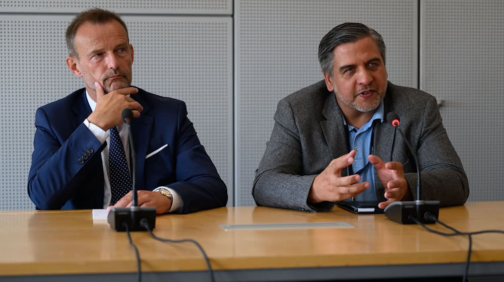 Das BSW zeigt sich nach der Wahl optimistisch und will «ordentliche Politik» machen. / Foto: Robert Michael/dpa