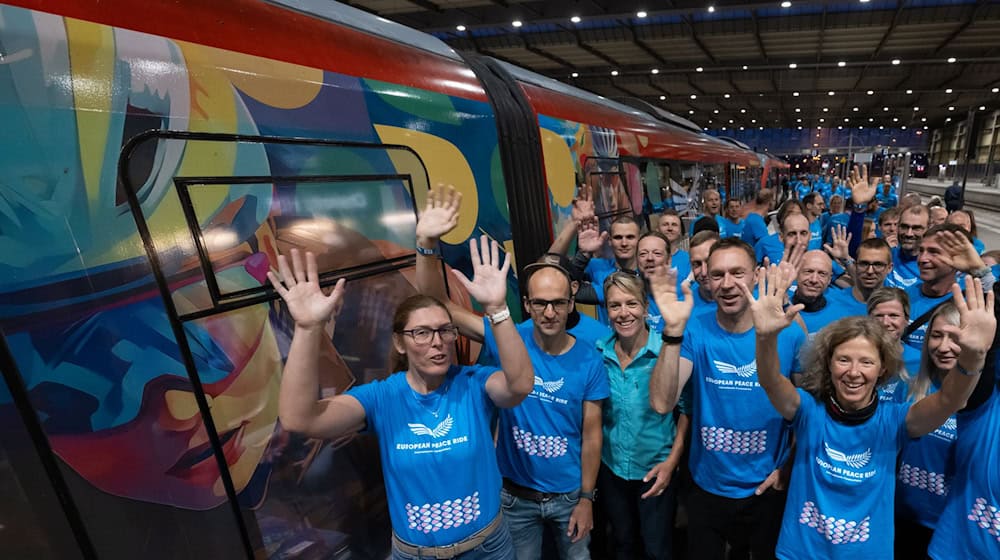 Participants of the European Peace Ride on Friday before the departure to Austria (archive photo) / Photo: Hendrik Schmidt/dpa