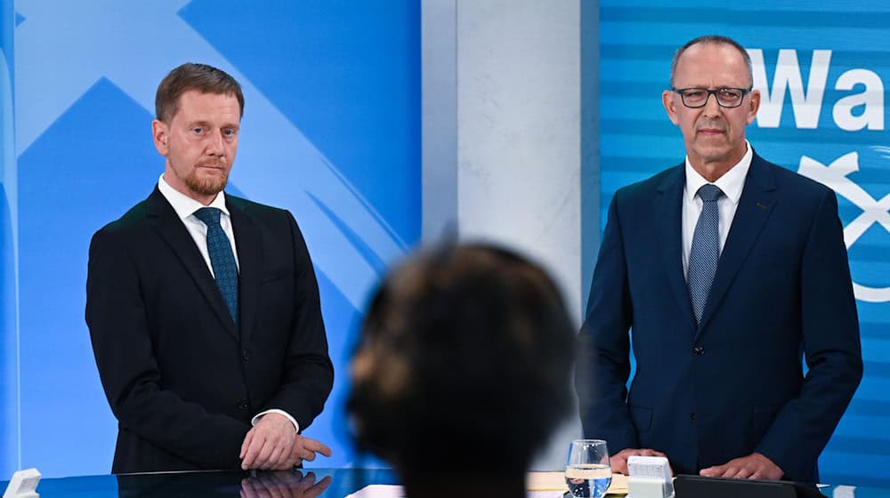 ¿AfD o CDU en cabeza? Los partidos se encuentran en una apretada carrera en las elecciones estatales. / Foto: Robert Michael/dpa