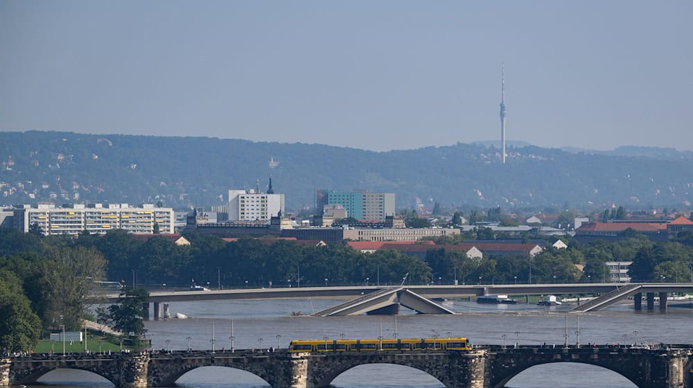 In Dresden gilt seit Mittwoch die Hochwasser-Alarmstufe 3 (Archivbild). / Foto: Robert Michael/dpa