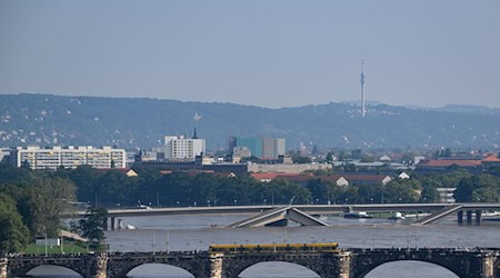 In Dresden gilt seit Mittwoch die Hochwasser-Alarmstufe 3 (Archivbild). / Foto: Robert Michael/dpa