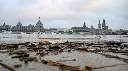 Nach Einschätzung von Umweltminister Wolfram Günther (Grüne) übersteht Sachsen das Hochwasser «mit einem blauen Auge, vielleicht noch nicht mal». / Foto: Robert Michael/dpa