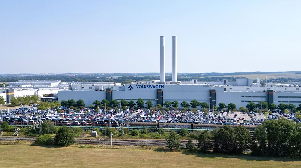 Das sächsische VW-Werk in Mosel bei Zwickau. (Archivbild) / Foto: Hendrik Schmidt/dpa