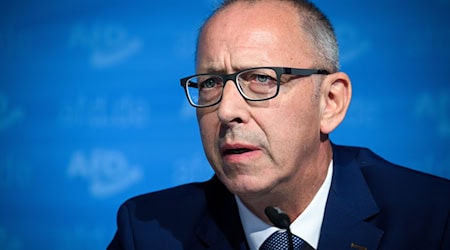 El presidente estatal de AfD, Jörg Urban, en el balance electoral del partido federal en Berlín / Foto: Bernd von Jutrczenka/dpa