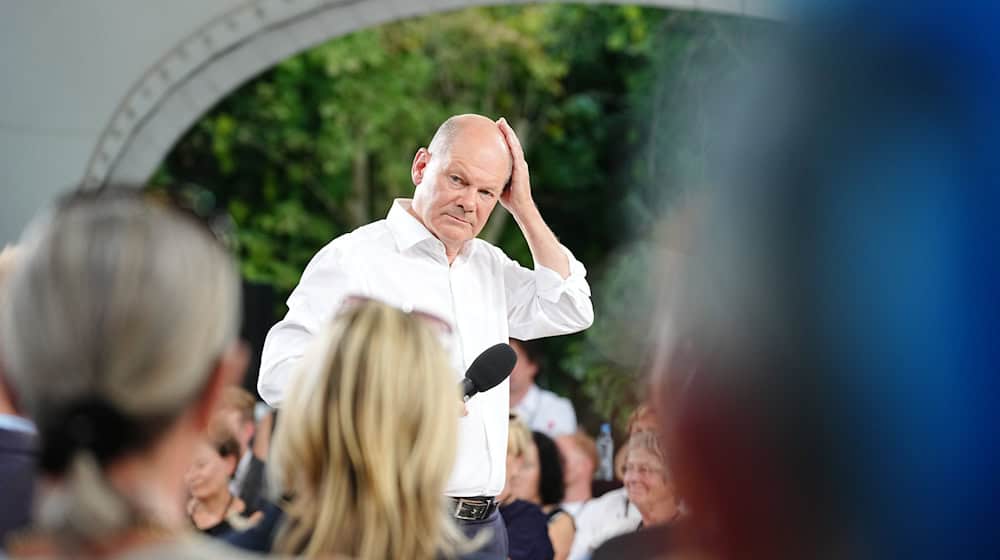 Por primera vez, Scholz habla públicamente de los resultados electorales en Turingia y Sajonia. Dice muy poco sobre su SPD / Foto: Kay Nietfeld/dpa