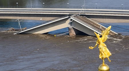 Following the collapse of the Carola Bridge, the SPD parliamentary group is sticking to its demands for an investment offensive / Photo: Robert Michael/dpa