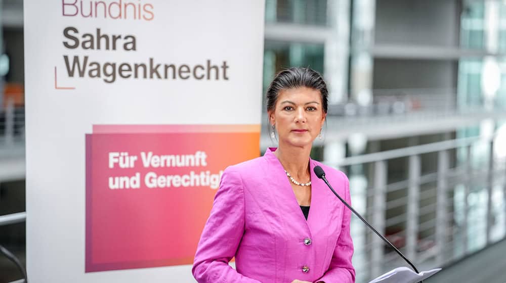 Party founder Wagenknecht explains how she envisages talks on possible government participation. (Archive photo) / Photo: Kay Nietfeld/dpa