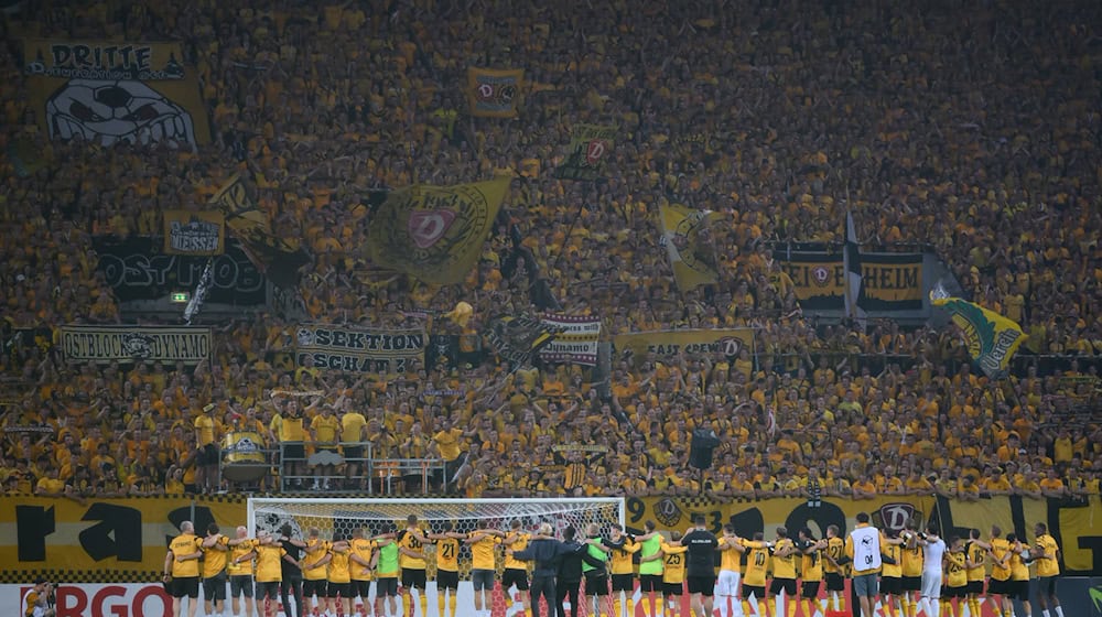 Dynamo Dresden eliminated Fortuna Düsseldorf in the first round and will now face SV Darmstadt on October 30 / Photo: Robert Michael/dpa