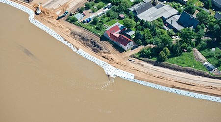 Mühlberg war schon öfter von Hochwasser bedroht. (Archivbild) / Foto: picture alliance / dpa