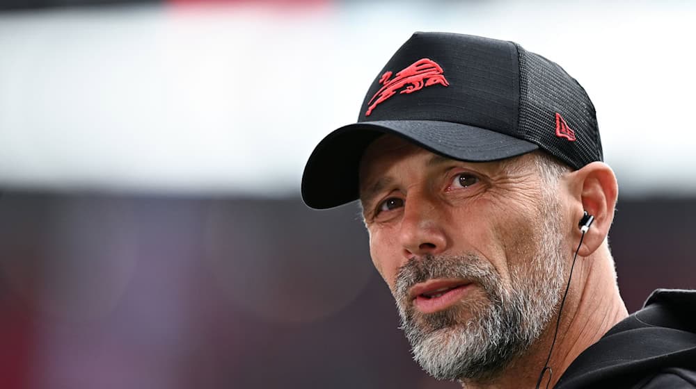 Marco Rose, entrenador del RB, quiere prolongar la racha de su equipo en Heidenheim. / Foto: Hendrik Schmidt/dpa