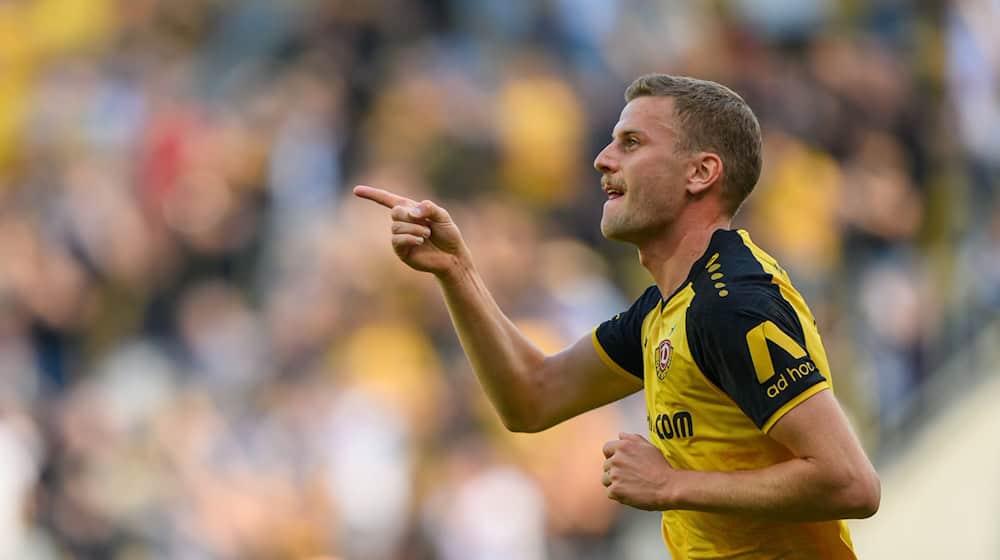 El gol de Christoph Daferner no fue suficiente para el Dresde en Dortmund / Foto: Robert Michael/dpa/ZB