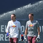 Torwart-Trainer Frederik Gößling verlängert langfristig bei RB Leipzig. / Foto: Sebastian Willnow/dpa