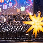 Rolando Villazón und Ella Endlich zum Dresdner Adventskonzert im Stadion. (Archivbild) / Foto: Sebastian Kahnert/dpa