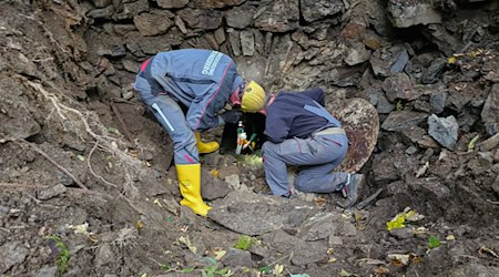 Die Sorge nach einem vermissten Mann im Erzgebirge wächst. Er wird in einem Bergwerk vermutet.  / Foto: Mike Müller/TNN/dpa