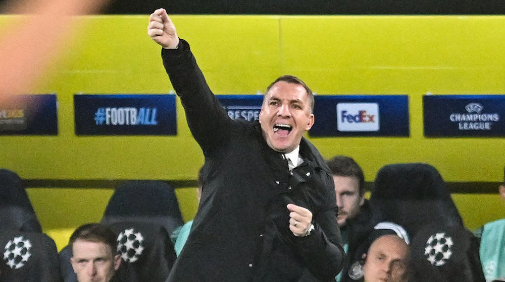 Celtic-Trainer Brendan Rodgers empfängt RB Leipzig in der Königsklasse. / Foto: Bernd Thissen/dpa