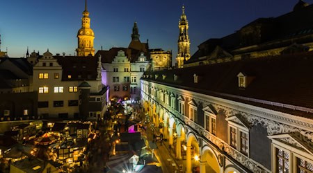 Der Mittelalter-Weihnachtsmarkt im Dresdner Stallhof / Bild: Schlösserland Sachsen / Fotograf: Jan Windisch 