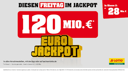 Die Vorweihnachtszeit hat begonnen und jetzt kann sich ein weiterer Sachse über einen üppigen Weihnachtsbonus freuen. Der Mitspieler aus dem Erzgebirgskreis hat mit seinem Eurojackpot-Tipp richtig gelegen und wird nun mit einem Gewinn von 131.361,80 Euro überrascht. 