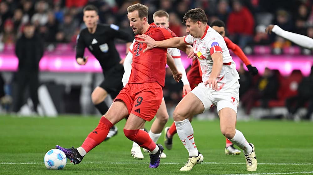 With the return of Harry Kane (l), FC Bayern put in a strong offensive performance / Photo: Sven Hoppe/dpa