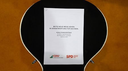 The CDU and SPD base still has to approve the coalition agreement between the two parties (archive photo). / Photo: Robert Michael/dpa