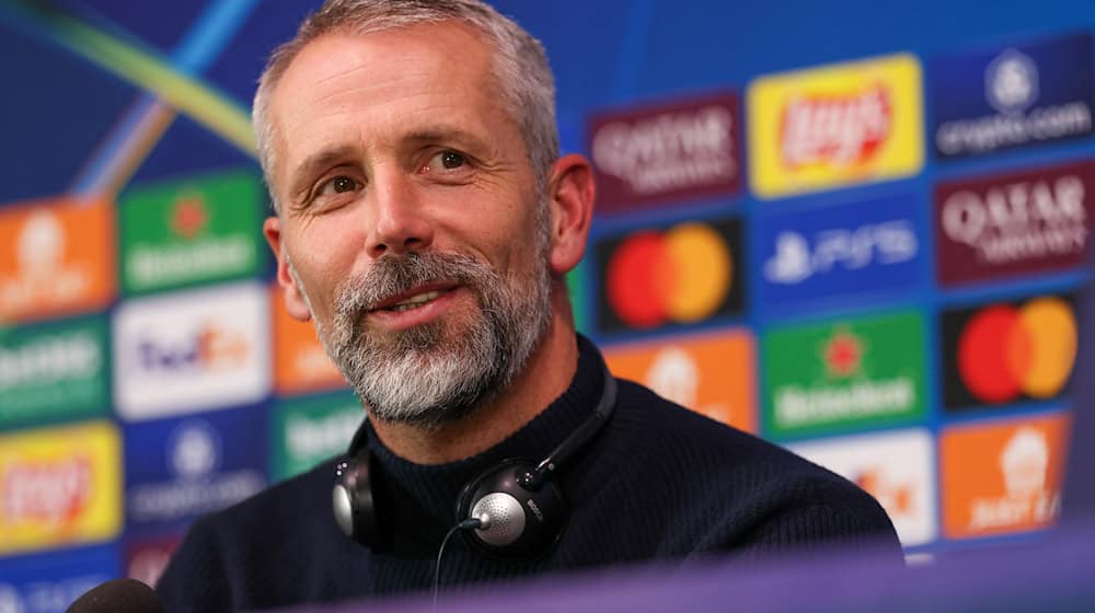 Can smile again, but remains focused: RB Leipzig coach Marco Rose / Photo: Jan Woitas/dpa