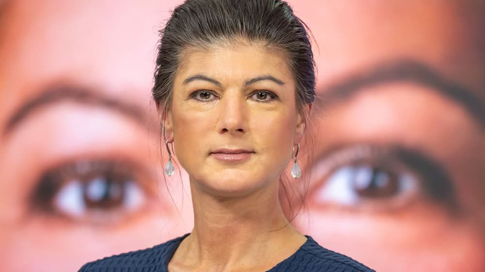 Sahra Wagenknecht äußerte sich bei der Kampagnenvorstellung auch zu Sachsen. / Foto: Michael Kappeler/dpa