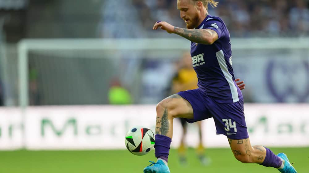 Marvin Stefaniak is missing for FC Erzgebirge Aue due to illness / Photo: Robert Michael/dpa