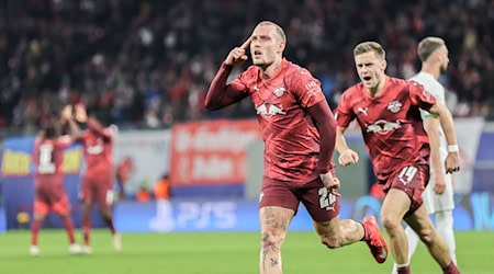 David Raum scored the 2:0 for Leipzig against Lisbon - but it didn't count due to an offside position / Photo: Andreas Gora/dpa