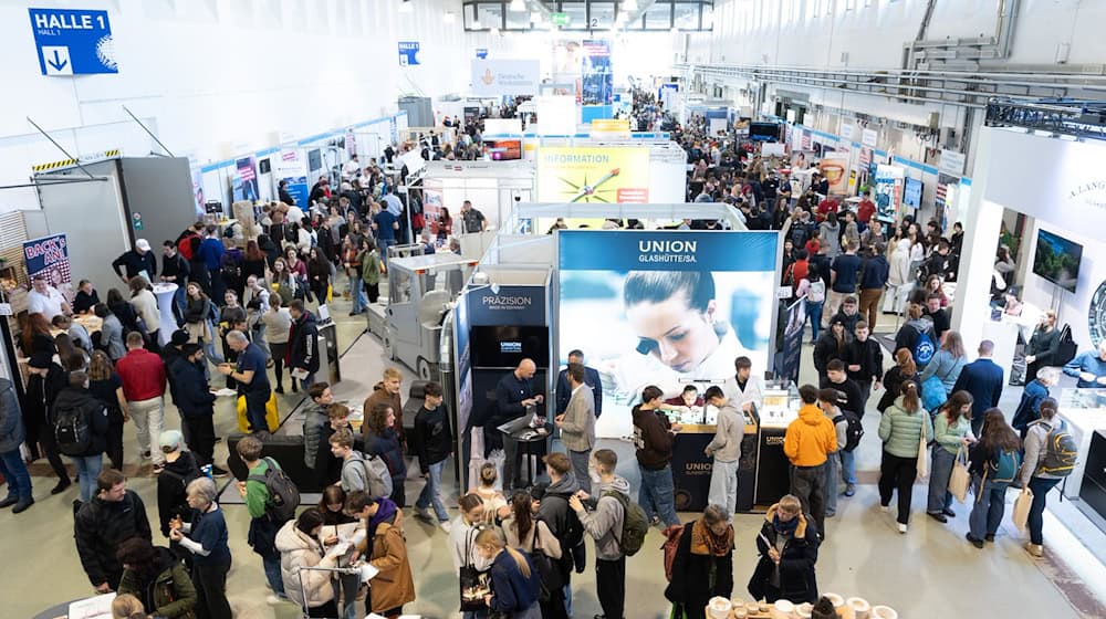 Besucherrekord bei Dresdner Messe «KarriereStart» (Archivbild) / Foto: Sebastian Kahnert/dpa