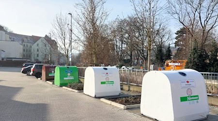 Der neue Containerstandort in Meißen. Foto: Stadt Meißen