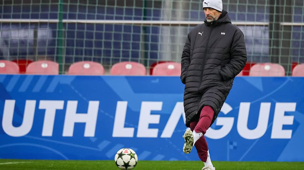 Vio la victoria en la prueba secreta contra el Most: Marco Rose, entrenador del Leipzig / Foto: Jan Woitas/dpa