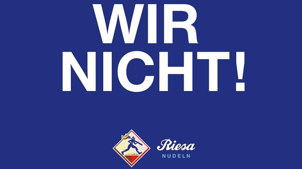 Das dulden wir nicht! So distanzieren sich die Riesaer Teigwaren vom Missbrauch ihres Logos. 