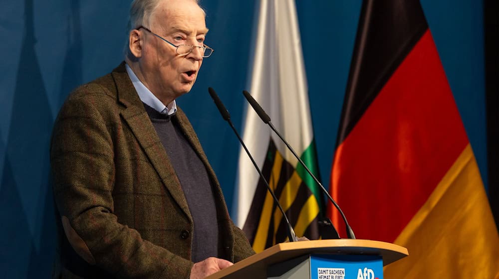 AfD-Ehrenvorsitzender Alexander Gauland hat das Direktmandat im Wahlkreis 161 (Chemnitz) gewonnen (Archivbild). / Foto: Jürgen Lösel/dpa