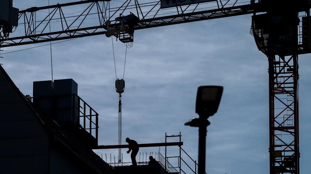 Residential construction in particular collapsed in the east in 2024. (Archive image) / Photo: Soeren Stache/dpa