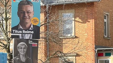 Wahlwerbung in Radebeul. Foto: Mallek