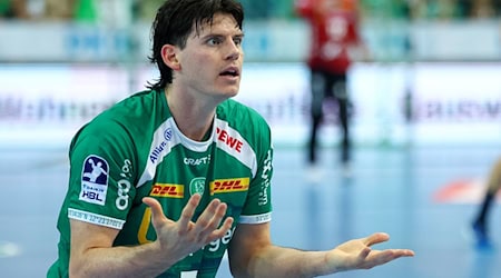 Simon Ernst und die Bundesliga-Handballer des SC DHfK Leipzig verloren nach großem Kampf in Hannover. / Foto: Jan Woitas/dpa