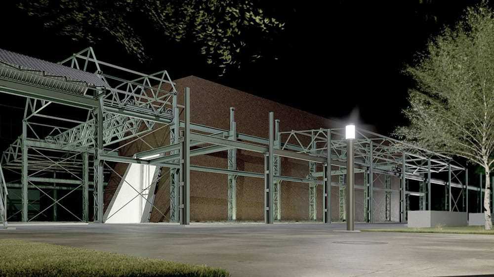 Así será en el futuro la nueva galería de arte de Oelsnitz/Erzgebirge. Contará con una instalación lumínica del artista estadounidense James Turrell. / Foto: --/H2 ARCHITEKTUR/Hendrik Heine/dpa