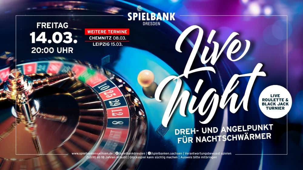 Live Night in der Spielbank Dresden / Bild: Spielbanken Sachsen