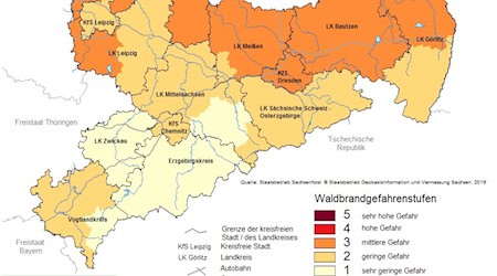 Hohe Waldbrandgefahr im Landkreis Meißen