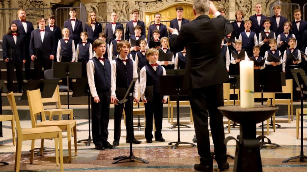 Der Knabenchor Dresden unterstützt mit seinem Gesang den Sonnenstrahl e.V. / Foto: Matthias Ander