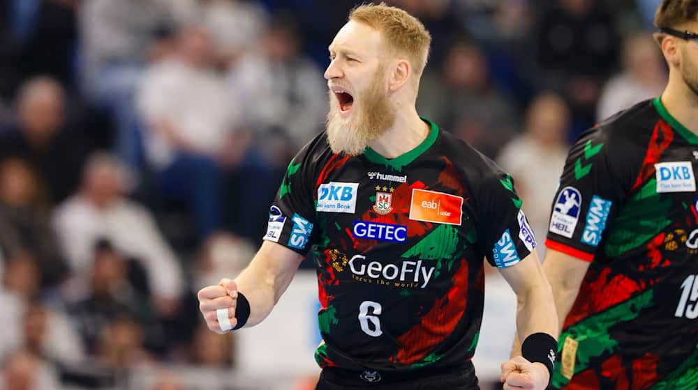 Matthias Musche was the best SCM scorer against Szeged / Photo: Frank Molter/dpa