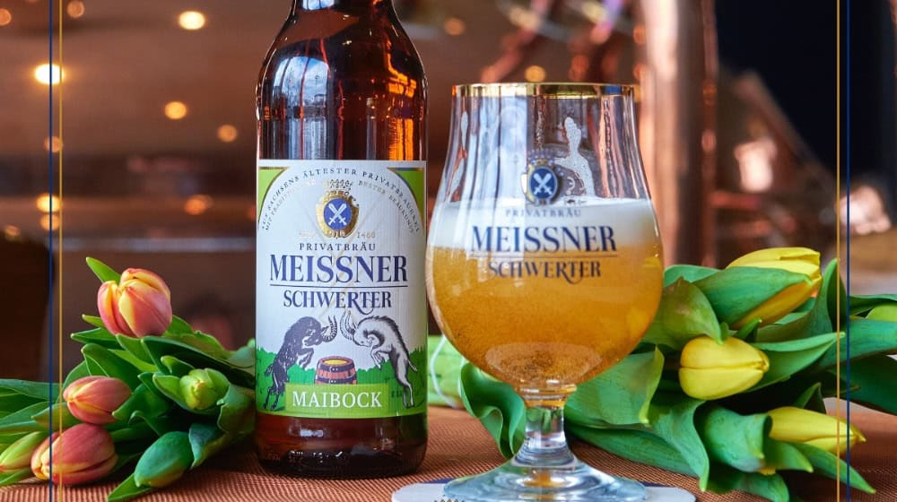 Schon im Handel: Maibock der Meissner Schwerterbrauerei. Foto: Schwerterbrauerei