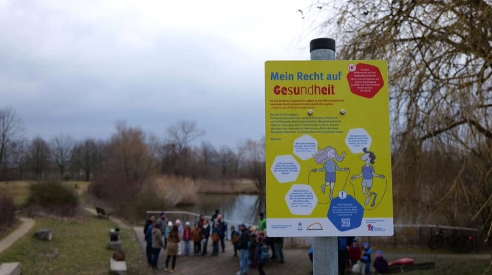 Eine der zehn Kinderrechtetafeln. Foto: Stadtverwaltung Meißen